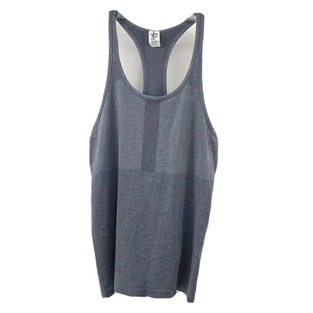 Champion C9 Gray Duo Dry Racerback Athletic Tank S